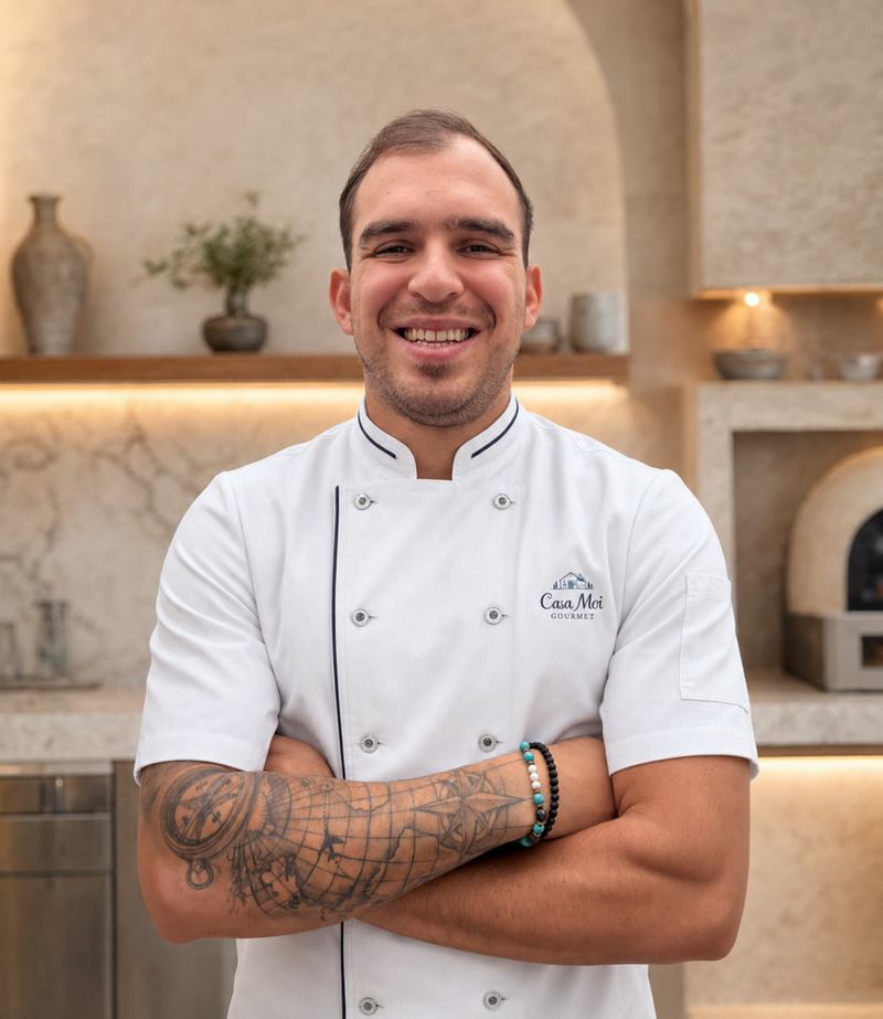 Moisés Flores, cocinero y autor de las recetas de Casa Moi